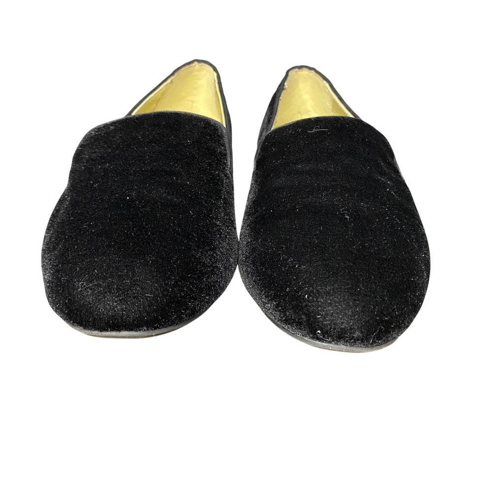 Birdies The Starling Black Velvet Smoking Slipper Loafers‎ Flats Womens 8 - Picture 8 of 13